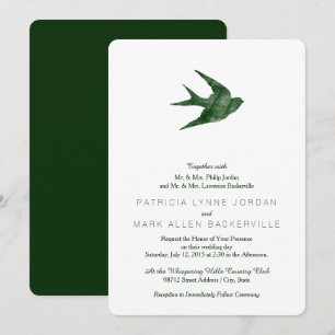 Invitation Swallow (Style Letterpress)