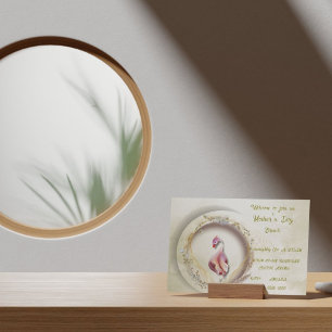 Invitation Swan chic parti MÈRE