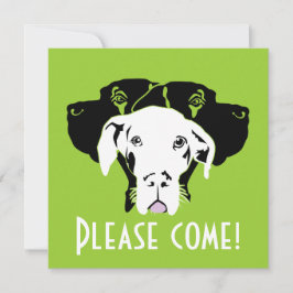 Invitation Sweer de grands visages de Danse | Doggenhaus