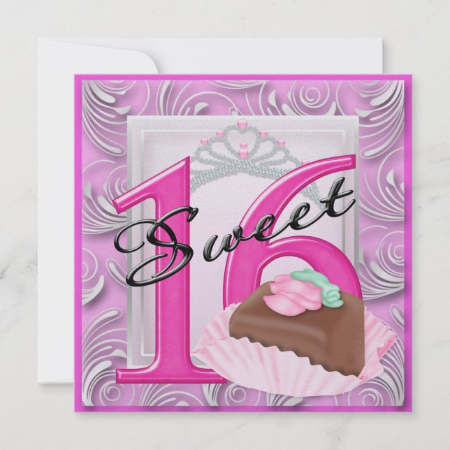 Invitation Sweet 16 (Devant)