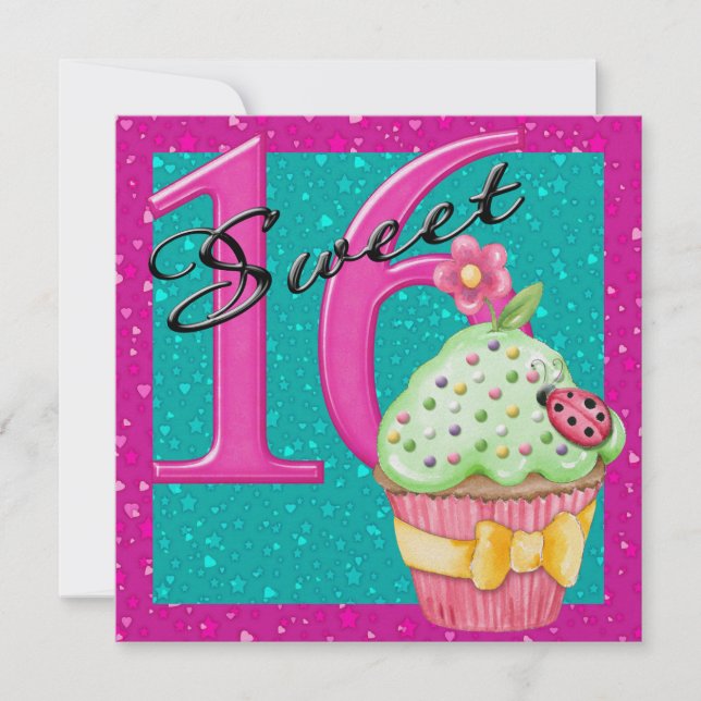 Invitation Sweet 16 (Devant)