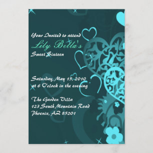 Invitation Sweet 16 Anniversaire
