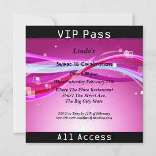 Invitation Sweet 16 Anniversaire de fête Green Disco 2