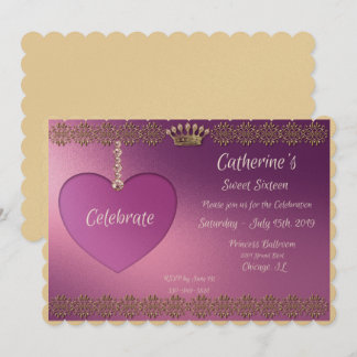 Invitation Sweet 16 Anniversaire Fête Inviation