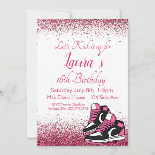 Invitation Sweet 16, Basket Anniversaire, Parties scintillant