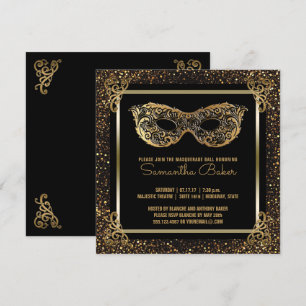 Invitation Sweet 16 Masquerade Party   Or sweet sixteen