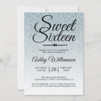 Sweet 16 Silver Parties scintillant Ombre 16e anni