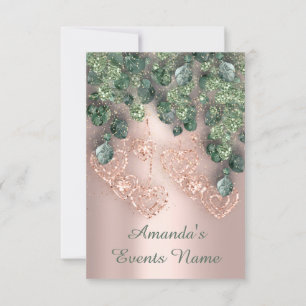 Invitation Sweet 16th Birthday Party Fête des mariées Mint Ro