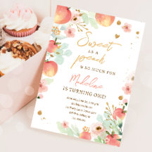 Sweet as a Peach Girl Pache 1er premier anniversai