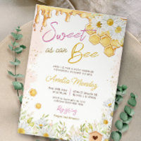 Sweet As Can Bee Pink Bumblebee Baby shower fille