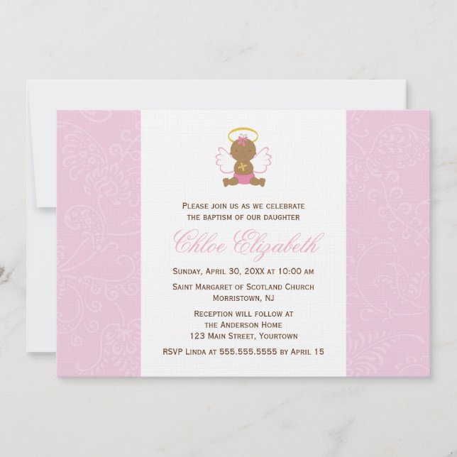 Invitation Sweet Baby Christening (Devant)