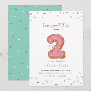 Invitation Sweet Birthday Celebration Deux