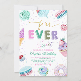 Invitation Sweet Candy fête le 4e anniversaire