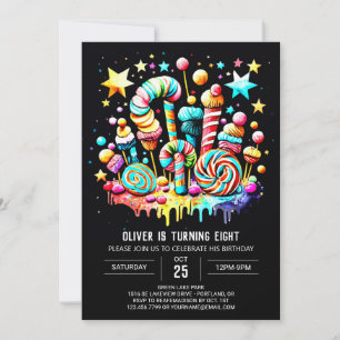 Invitation Sweet Celebration Candy Anniversaire