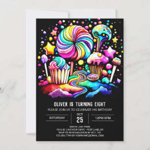 Invitation Sweet Celebration Cupcake Anniversaire