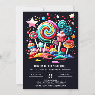 Invitation Sweet Celebration Magique Anniversaire