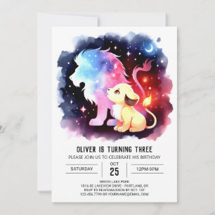 Invitation Sweet Custom Lion Anniversaire