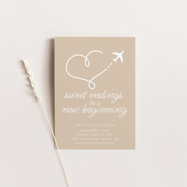 Invitation Sweet Endings Moving Retirement Party (Créateur téléchargé)