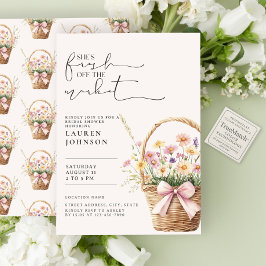 Invitation Sweet Fresh Off the Market Floral Bridal Shower