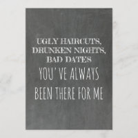 Sweet Funny Bridesmaid / Maid of Honor Proposition