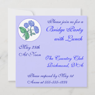 Invitation Sweet Hydrangea Bridge