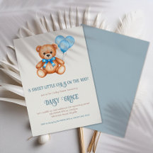 Sweet Little Cub Baby shower Ours En Teddy