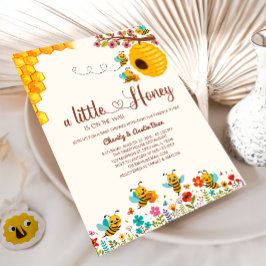 Invitation Sweet Little Honey est sur ce chemin Baby shower