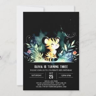 Invitation Sweet Magique Tiger Anniversaire