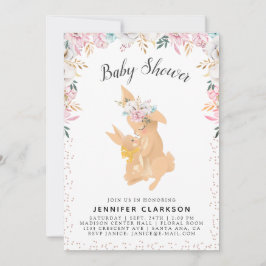 Invitation Sweet Mama & Baby Bunnies Baby shower