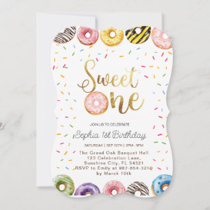Invitation Sweet One Birthday Invitation, 1er Birthday Girl
