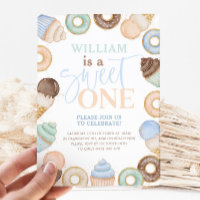 Sweet One Chocolate Donut Boys 1er anniversaire