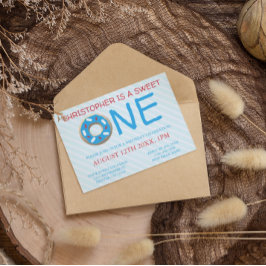 Invitation Sweet One Donut Boy 1er anniversaire
