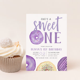 Invitation Sweet One   Fête du premier anniversaire de Donut