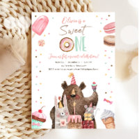 Sweet One Party Animaux Donut Girl Premier anniver