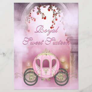 Invitation Sweet rose 16 de princesse Carriage Enchanted
