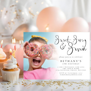 Invitation Sweet Sassy Sept Photo Overlay Girl 7e anniversair