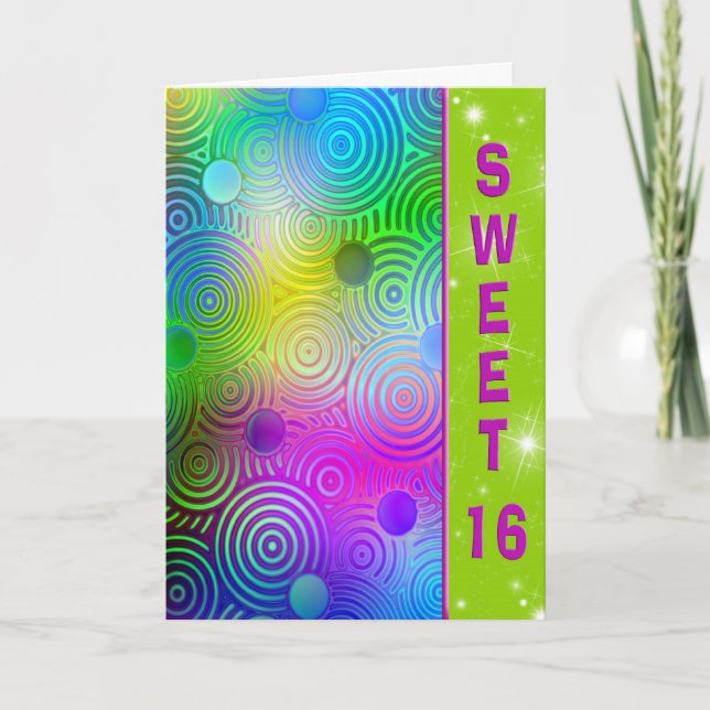 Invitation Sweet sixteen (Devant)