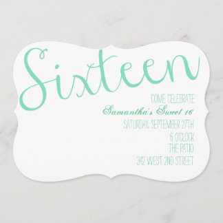 Invitation Sweet sixteen