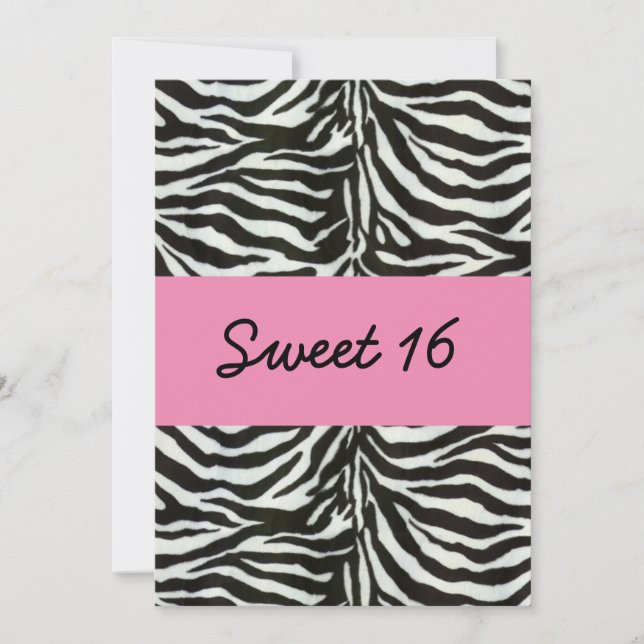 Invitation sweet sixteen (Devant)
