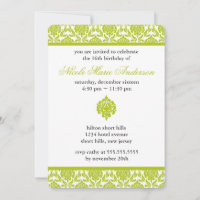 Sweet sixteen Damas vert Anniversaire