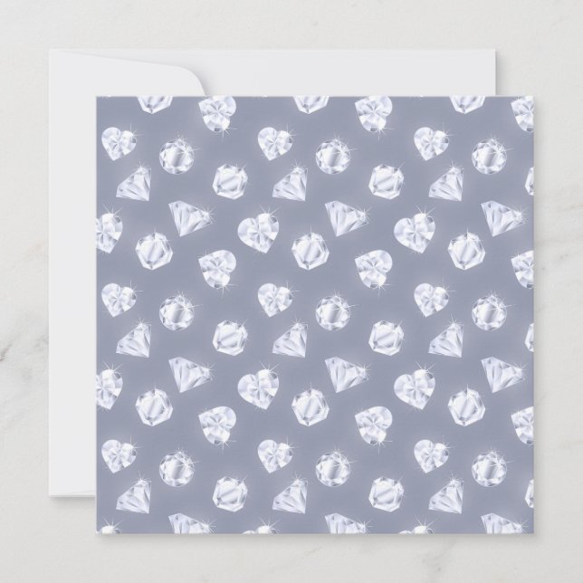 Invitation Sweet sixteen des diamants (Devant)