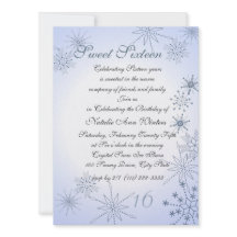 Sweet sixteen des flocons d'hiver