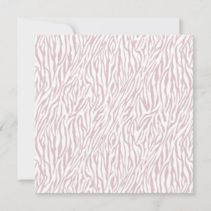 Invitation Sweet sixteen d'impression rose blanc Zebra
