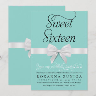 Invitation Sweet sixteen fête d'anniversaire