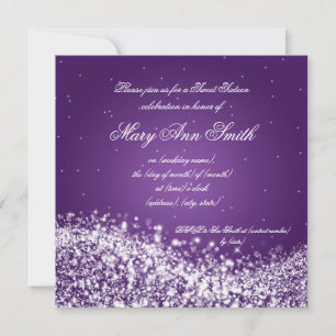 Invitation Sweet sixteen fête d'anniversaire Sparkling Wave P