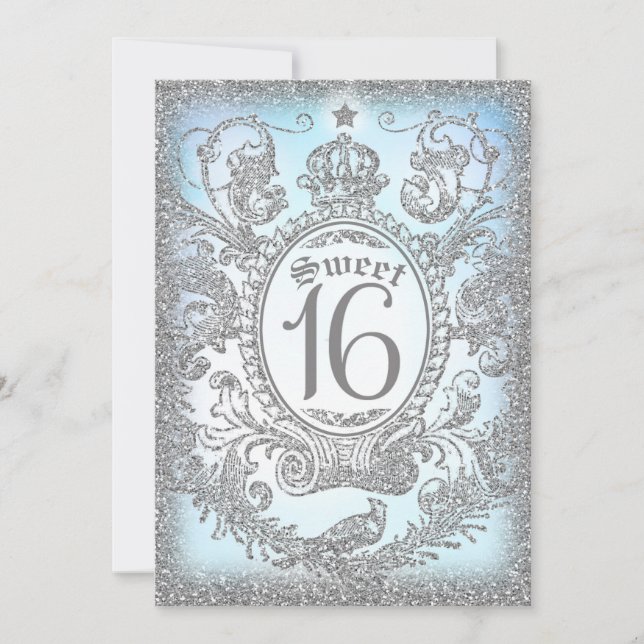 Invitation Sweet sixteen Il était une fois Princesse (Devant)