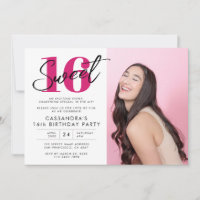 Sweet sixteen moderne avec photo