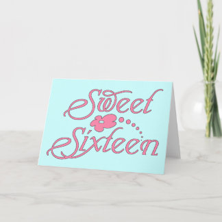 Invitation Sweet sixteen - rose
