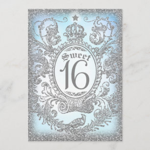 Invitation Sweet sixteen une fois sur une fois princesse