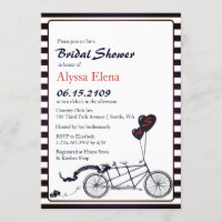 Sweet Tandem Bicycle Fête des mariées moderne